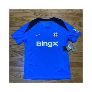 Nike Chelsea F.C. Strike Dri-FIT Soccer SS Shirt slime fit men’s sz L New!